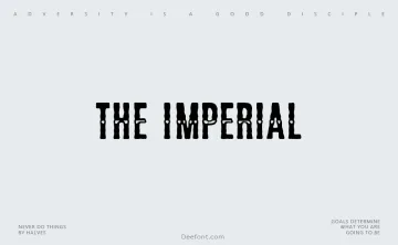 The Imperial Font