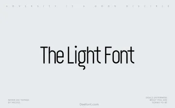 The Light Font