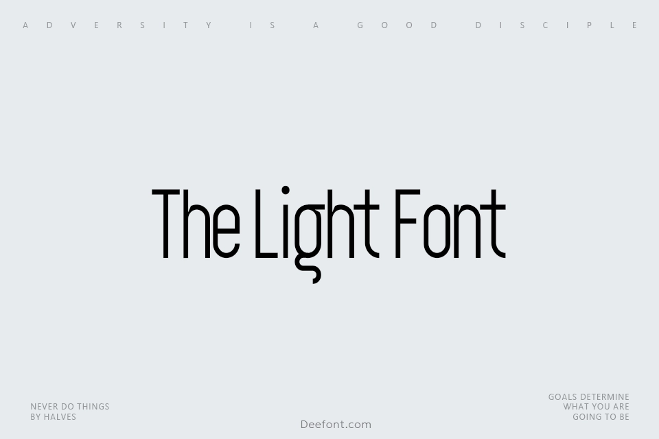 The Light Font