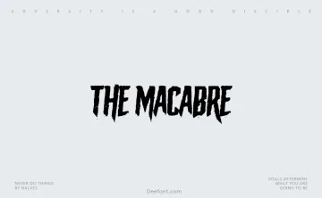 The Macabre Font