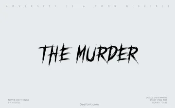 The Murder Font
