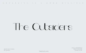 The Outsiders Font