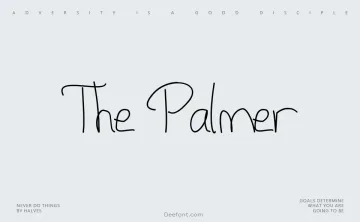 The Palmer Font