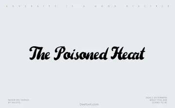 The Poisoned Heart Font
