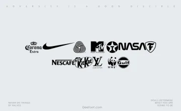 The world’s best logos Font