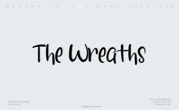 The Wreaths Font