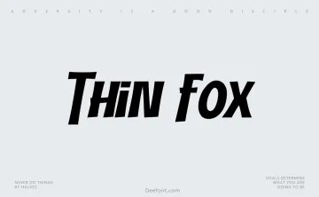Thin Fox Font