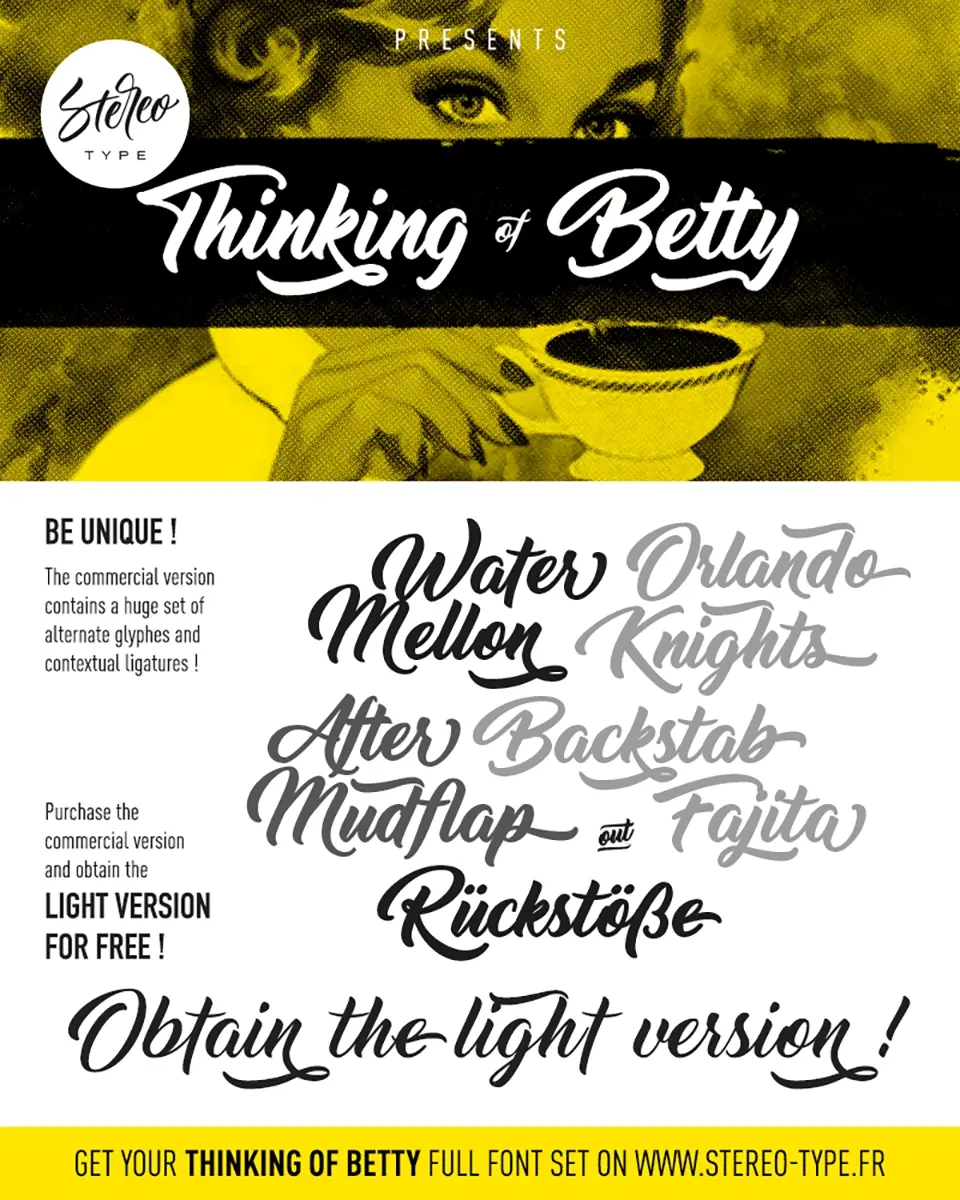 Thinking Of Betty Font