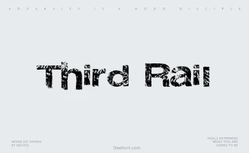 Third Rail Typeface