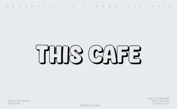 This Cafe Font