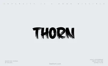 Thorn Font