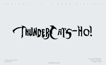 ThunderCats-Ho! Font