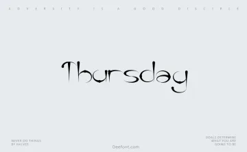 Thursday Font