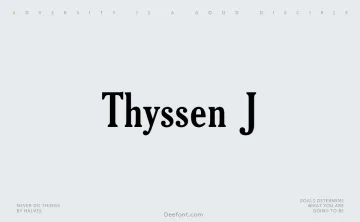 Thyssen J Font