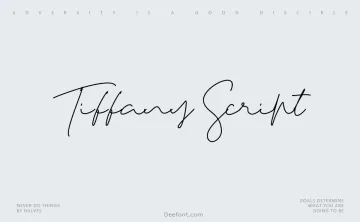 Tiffany Script Font