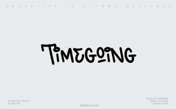 Timegoing Font