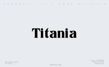 Titania Font