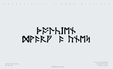 Tolkien Dwarf Runes Font