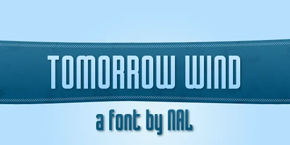 Tomorrow Wind Font