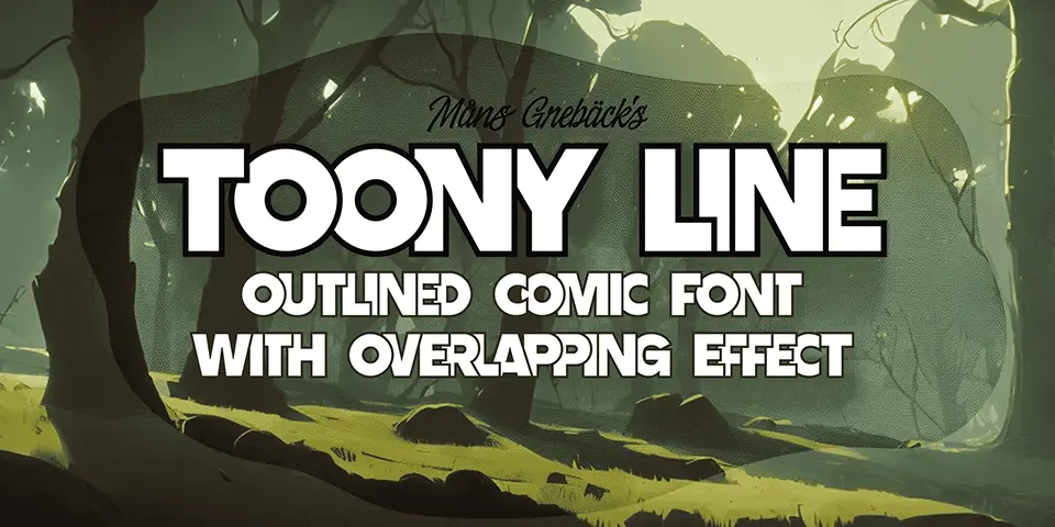 Toony Line Font