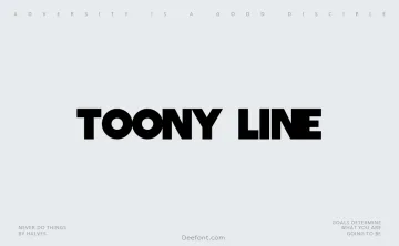 Toony Line Font