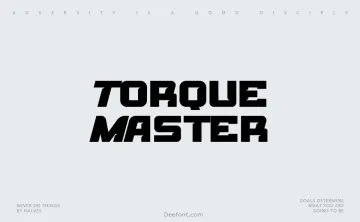 Torque Master Font