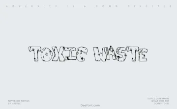Toxic Waste Font