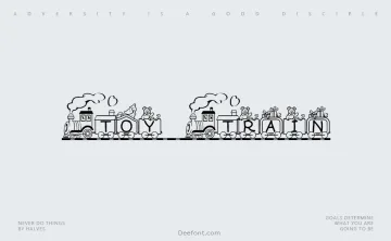 Toy Train Font