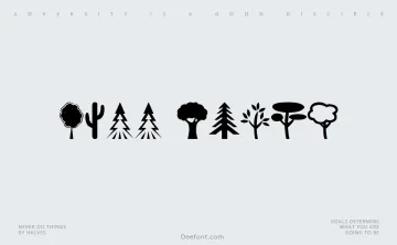 Tree Icons Font