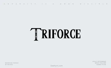 Triforce Font