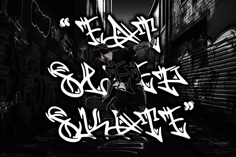 Trisula Street Graffiti Font