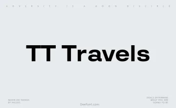TT Travels Font Family