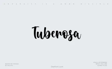 Tuberosa Font