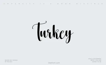 Turkey Font