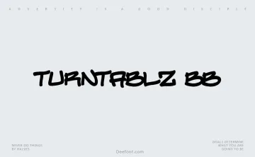 Turntablz BB Font