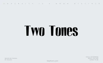 Two Tones Font