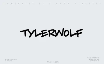 Tylerwolf Font