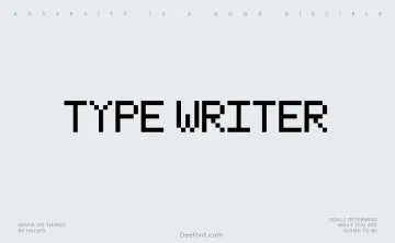 Type Writer Font