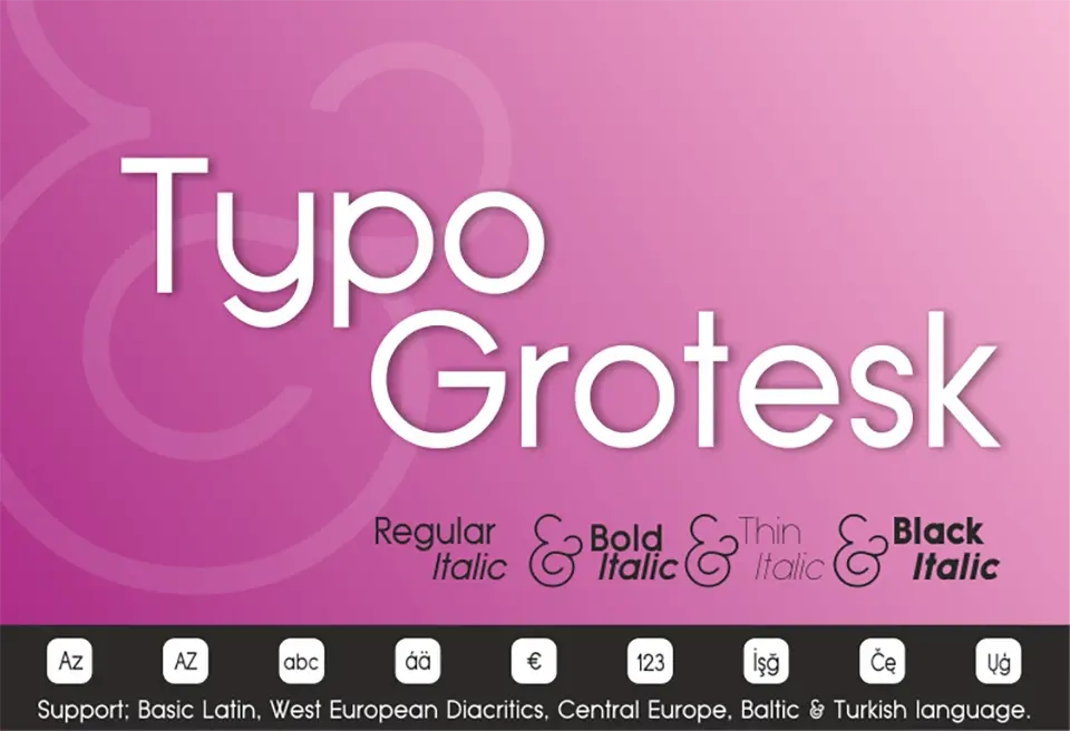 Typo Grotesk Font