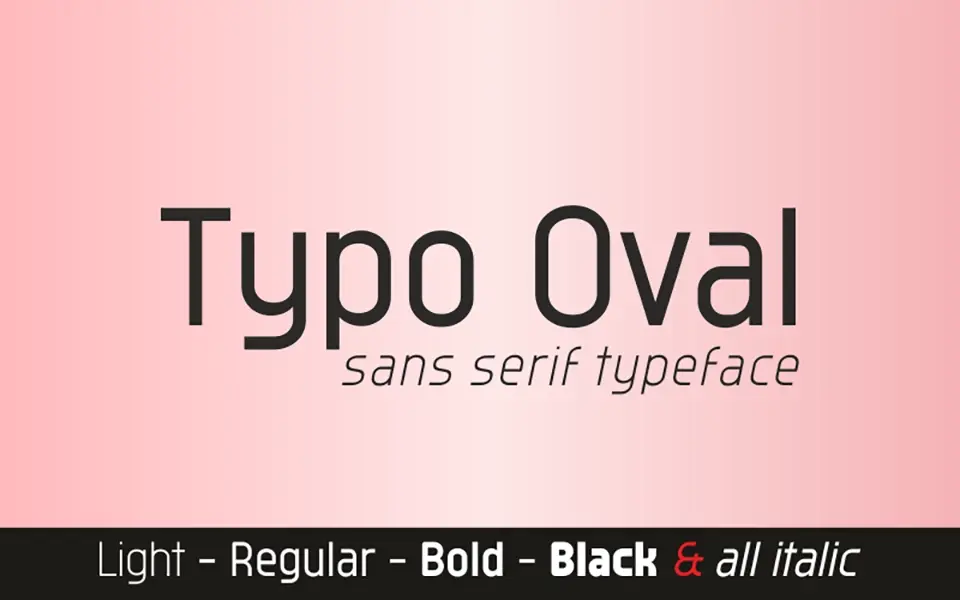 Typo Oval Font