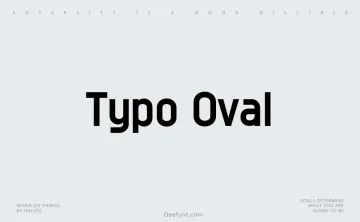 Typo Oval Font Family