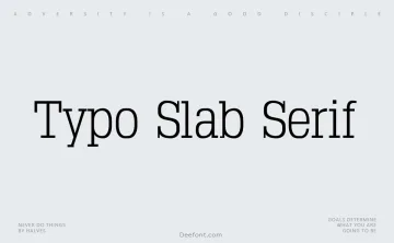 Typo Slab Serif Font