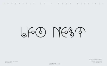 Ufo Nest Font