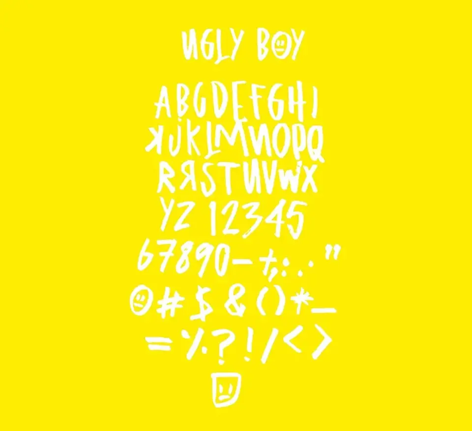 Ugly Boy Font
