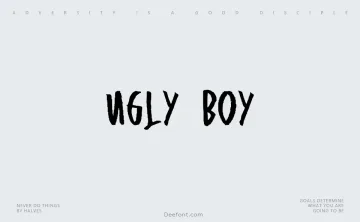 Ugly Boy Font