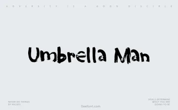 Umbrella Man Font