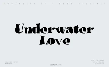 Underwater Love Font