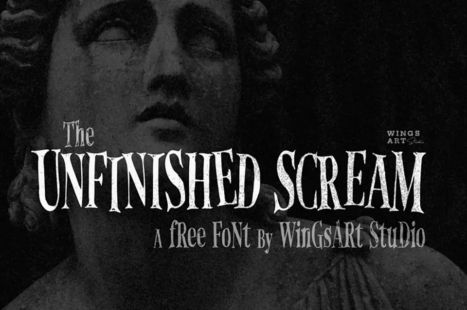 Unfinished Scream Font