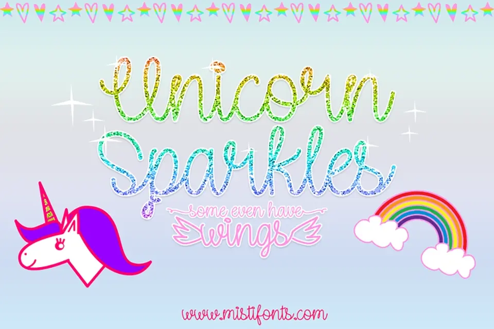 Unicorn Sparkles Font