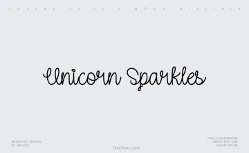Unicorn Sparkles Font